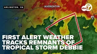 First Alert Weather tracks Tornado Warning in the DMV region