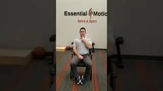 Cervical retraction in sitting