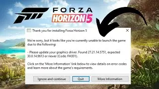 How to Fix Forza Horizon 5 Error Code FH301