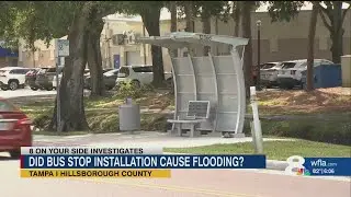 8OYS Investigates: Did HART's new bus stop build cause flooding in a West Tampa apartment complex?