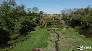 7News Drone of Ladew Topiary Gardens in Monkton, Md.