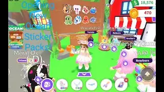 Adopt Me Update Spending over $7000 Opening New Ocean Sticker Packs To Get All The New Pets!