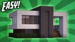 Minecraft: How To Build A Small Modern House Tutorial (#14)