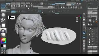 12-Tip1 On Backface Mask (brush) when working on Thin Meshes, prevents errors, CurveTriFill, Zbrush