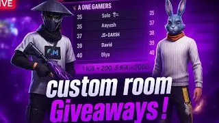 1vs1 Custom Room Giveaway! 🤯 | Won And Getting More Gifts 🎁 #freefire #trending #livestream