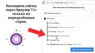 Как отфильтровать исходящие узлы по стране? Подключаемся к сайту через Tor только из одной страны.