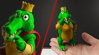 Как слепить крокодила из пластилина. Фигурка  крокодила Короля К. Рула из пластилина