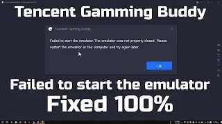 yt1s com   Fixed 100  Failed To Start The Emulator  Tencent Gaming Buddy PUBG MOBILE 480p