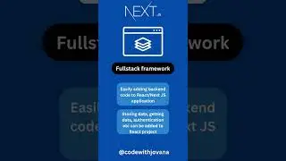 Building Fullstack apps with NextJS -full tutorial on my channel  