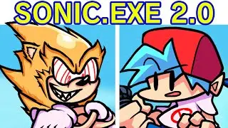 Friday Night Funkin' VS SONIC.EXE 2.0 FULL WEEK + Cutscenes (All Secrets/Endings) (FNF Mod) (Majin)