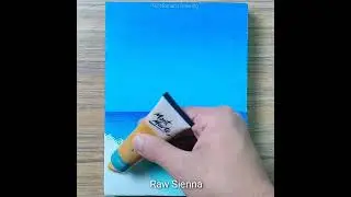 Acrylic Painting Techniques With Toothbrush #shorts #painting