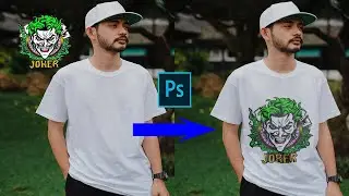 How to place design on t-shirt in photoshop