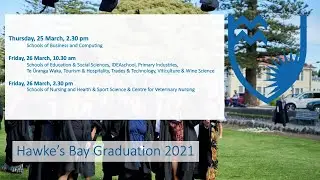 Graduation 2021 - Schools of Education & Social Sciences, IDEAschool, Primary Industries...