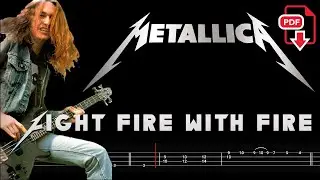 Metallica - Fight Fire With Fire (🔴Bass Tabs | Notation) 