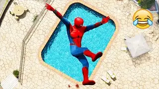 Funny Moments In GTA 5 - Spider-Man