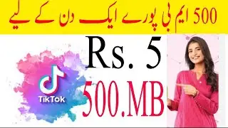Zong TikTok Package, Zong New TikTok Package, zong daily tiktok, zong daily tiktok package, zong