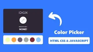 eyedropper in HTML & CSS & JAVASCRIPT | HTML Color Picker | Color picker from screen | Find Color