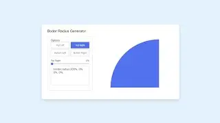 how to create Border radius generator