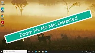 Zoom Fix No Mic Detected