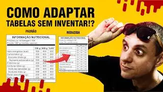 NÃO INVENTE!!! Como adaptar tabela Padrão para formato Reduzido no Corel draw [REGRAS DA ANVISA]