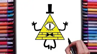 How to Draw Bill Cipher | Gravity Falls | Step by Step Easy Drawing Tutorial