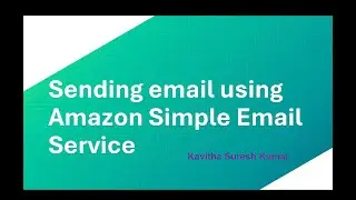 Sending email using Amazon Simple Email Service