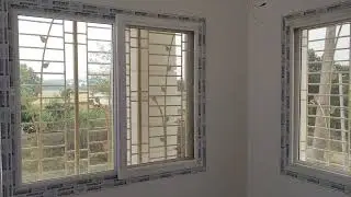 upvc sliding window 2.5 track Glass & net titilagarh