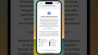 iOS 16.3 Security Settings “ENCRYPT iCLOUD DATA” in Hindi (Part 2) #shorts