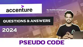 Accenture Pseudocode Questions and Answers 2024