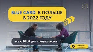 Blue card в Польше в 2022 году - всё о Карте побыта и ВНЖ для высококвалифицированных специалистов.