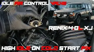 Jeep XJ Cherokee High Idle on Cold Start Fix | IACV Replacement