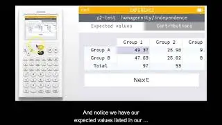 NumWorks Quick Tip 18 Chi Square Test of Homogeneity Independence