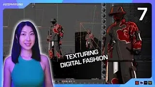 PART 7 - How to Texture Digital Fashion - Forrester Plugin, Bokeh + Lighting in C4D