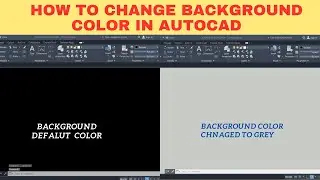 How to change background color in AutoCAD 2024