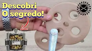 HOW TO MAKE A LOW-COST BENCH CIRCULAR SAW - TANK MOTOR HAS 4,657 RPM (3/4).