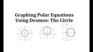 Polar Equations Using Desmos:  The Circle