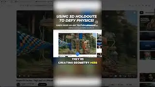 🎯Using 3D Holdouts to Defy Physics in Blender 3d #blender3d #3d #vfx