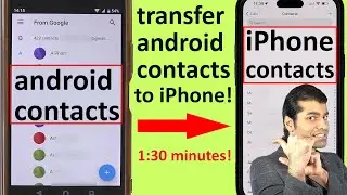 How to transfer android contacts to iPhone