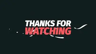 Футажи для видеомонтажа СПАСИБО ЗА ПРОСМОТР на зеленом фоне / THANKS FOR WATCHING Green Screen