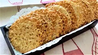 Хрустящие Кунжутные чипсы. Как приготовить сладкие кунжутные чипсы! / Sesame chips