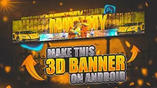 HOW TO MAKE PUBG/BGMI 3D BANNER ON ANDROID | 3D BANNER TUTORIAL IN  PSCC | @TECHNICALHUB29 #banner