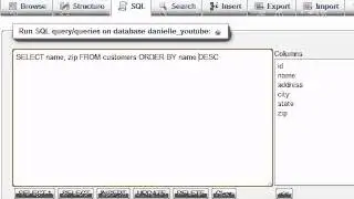 MySQL Database Tutorial - 9 - Sort Direction