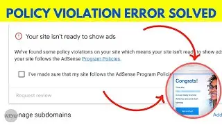 How to fix Policy Violation issue in adsense? | Policy Violation Adsense error solved 2024