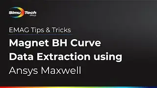 How to Extract Magnet BH Curve Data from Manufacturer Datasheet using Ansys Maxwell SheetScan Tool