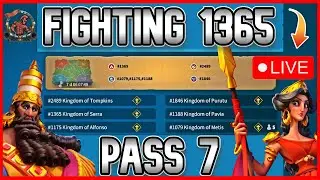 FIGHTING Against 1365 KVK Pass 7 OPENING 🔴LIVE!🔴 | Rise of Kingdoms