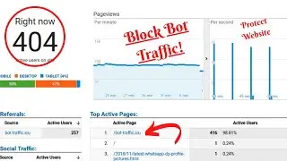 How to Block Bot Traffic on Website! Protect Adsense, Google Analytics & Ranking