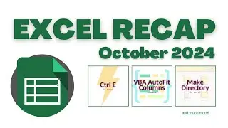Excel Recap October 2024‼️ 
