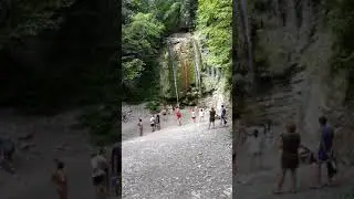 Тенгинские водопады. Нижний слив водопада