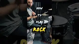 How drummers play ROCK on DRUMS #drumless #drummers #drums #rock