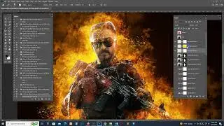 Easy Fire Photo Effect Photoshop tutorial